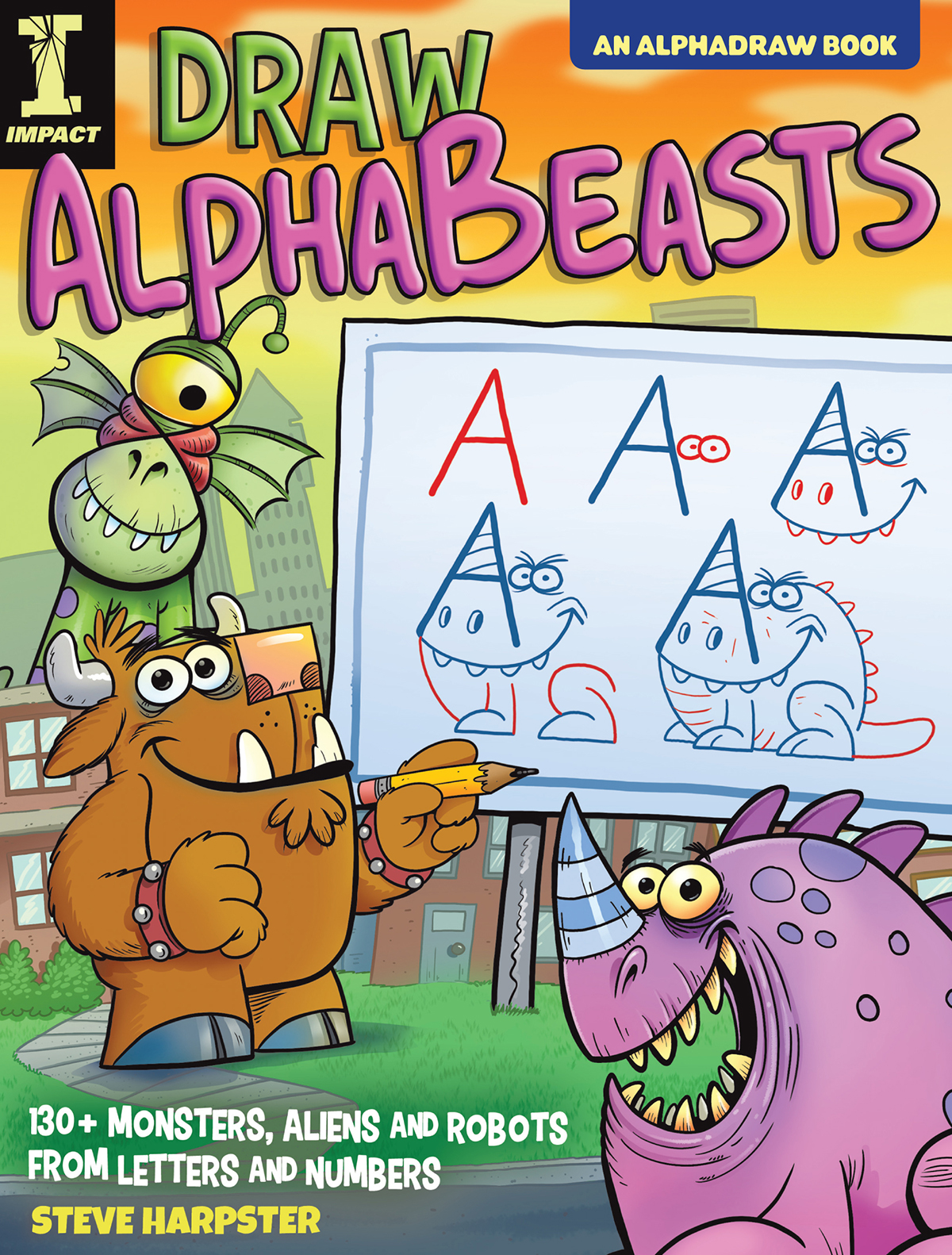 Draw AlphaBeasts 130 Monsters Aliens and Robots from Letters and Numbers - image 1