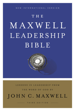 John C. Maxwell NIV, Maxwell Leadership Bible, 3rd Edition