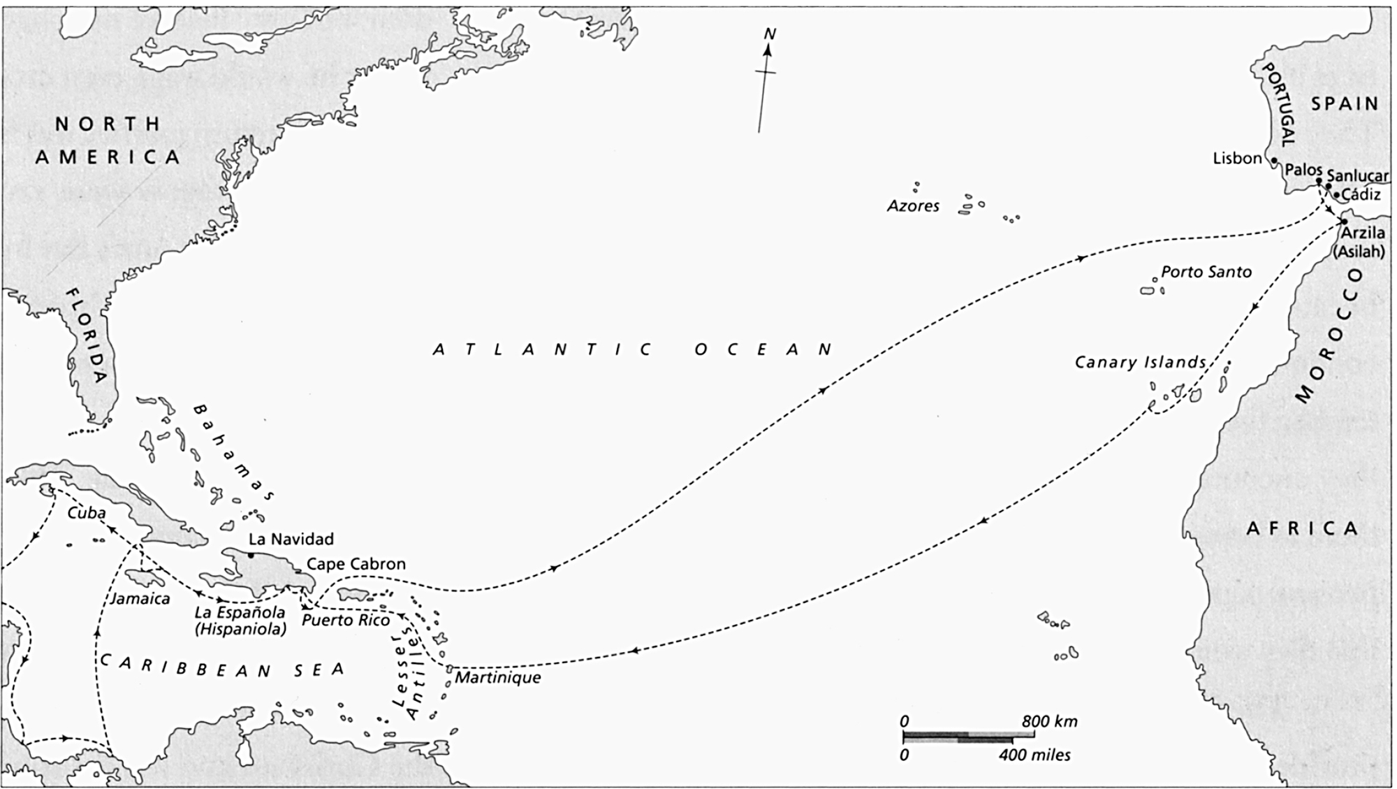 The route of Columbuss Fourth Voyage 15024 on which he was accompanied by - photo 3