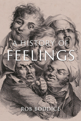 Rob Boddice A History of Feelings