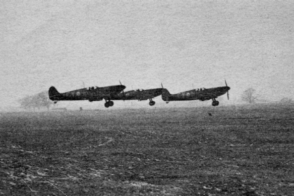 Spitfires taking off for convoy patrol early 1940 Dunkirk the German - photo 9