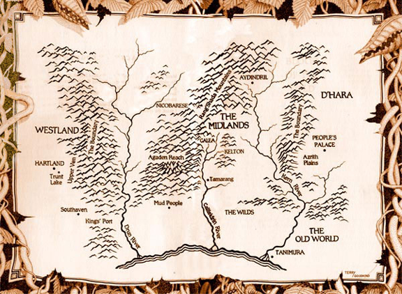 Map of the world Hand-drawn stippled form by Terry Goodkind Rachel - photo 4