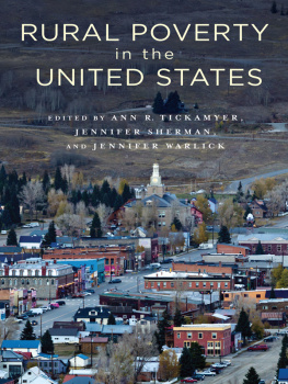 Ann Tickamyer Rural Poverty in the United States