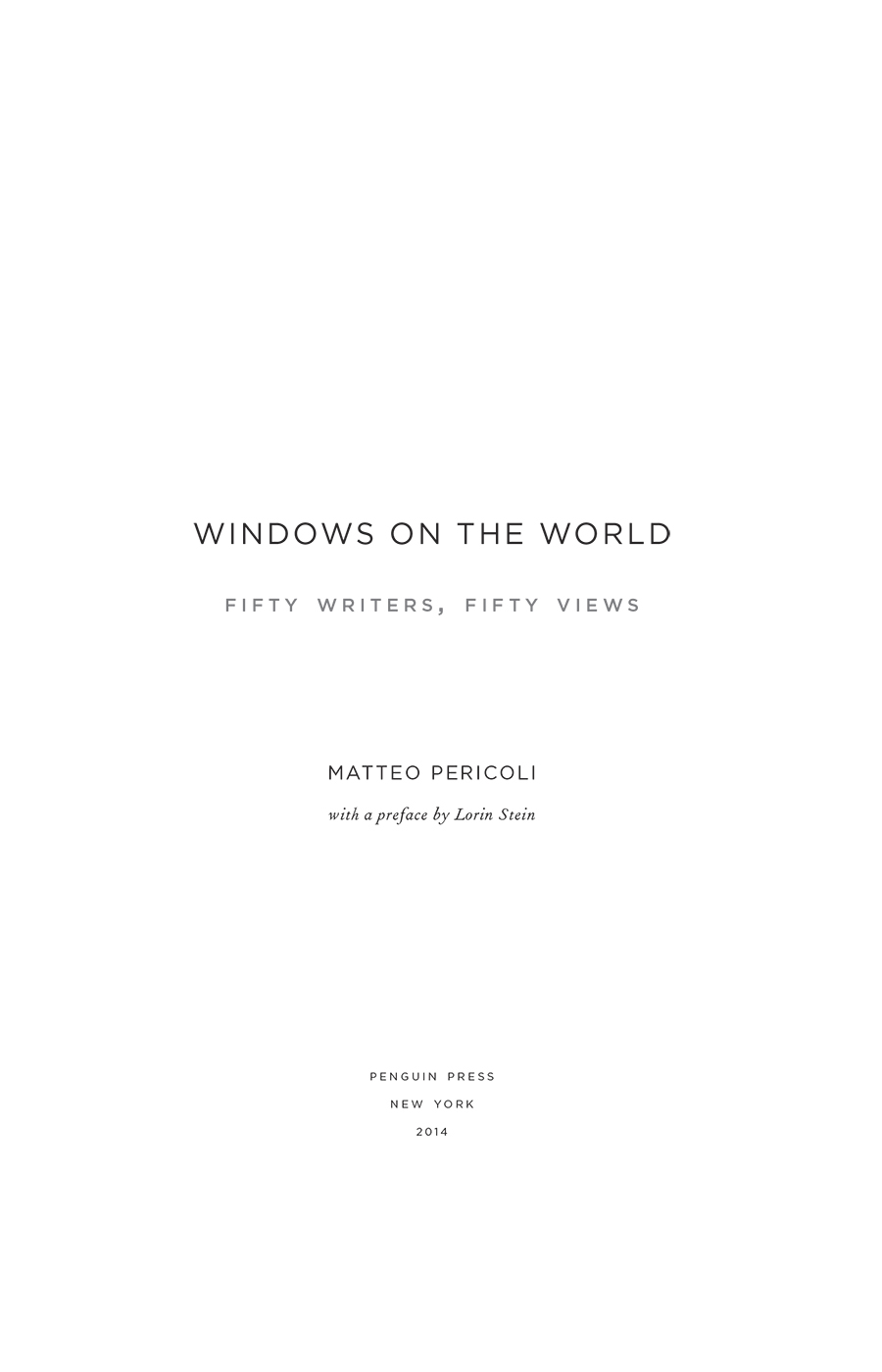 Windows on the World Fifty Writers Fifty Views - image 2