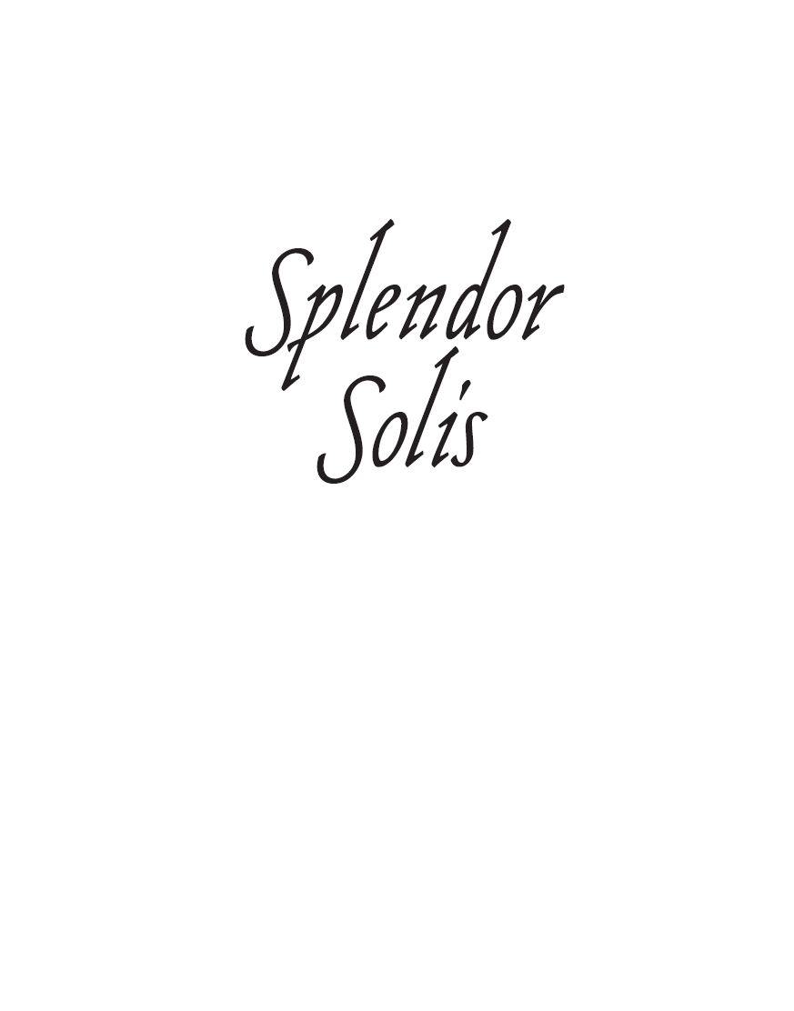 Contents AN INTRODUCTION TO SPLENDOR SOLIS Stephen Skinner HISTORY AND - photo 1