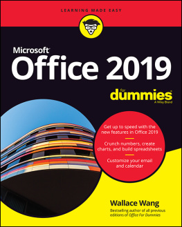 Wallace Wang - Office 2019 for Dummies