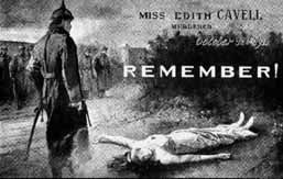 Propaganda poster which exploited the execution of Nurse Edith Cavell by the - photo 4