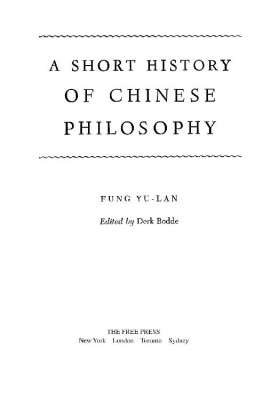 Fung Yu-Lan - A Short History of Chinese Philosophy