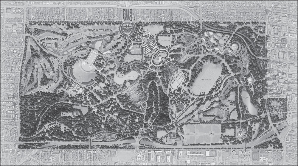 This is a Forest Park Forever modern map of Forest Park Maps of Forest Park - photo 2