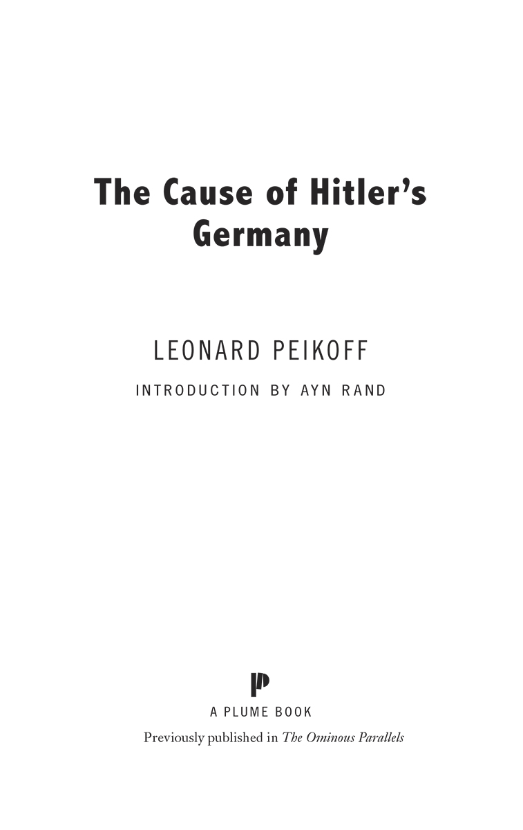 The Cause of Hitlers Germany - image 2