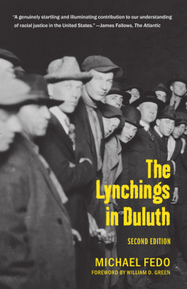 Michael Fedo The Lynchings in Duluth