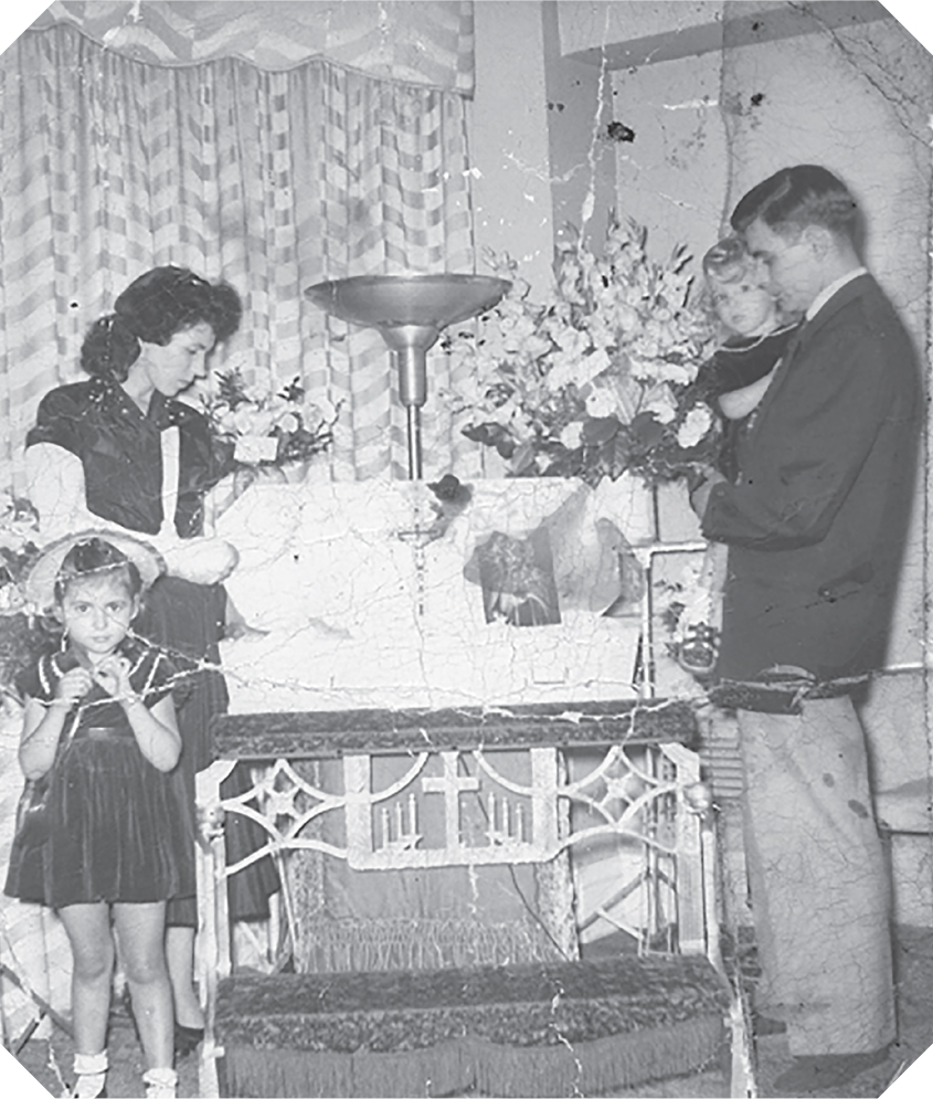 Linda my mother Glenna and my father at Gails funeral - photo 5