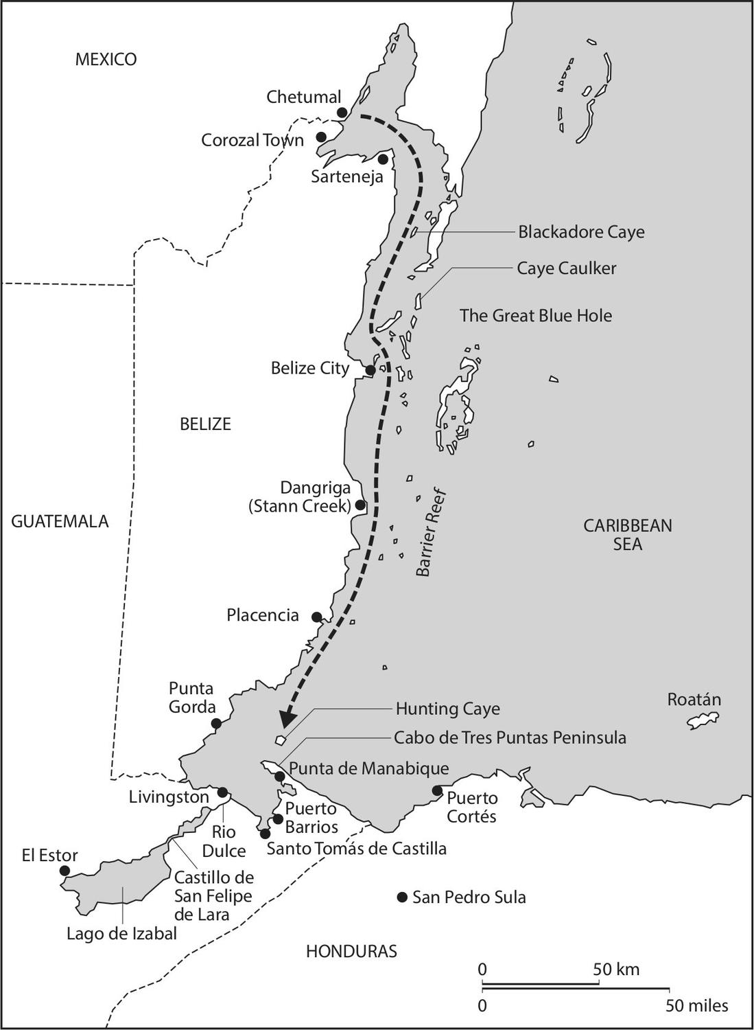 The route taken by the Justin B on its fateful voyage south navigating the - photo 1