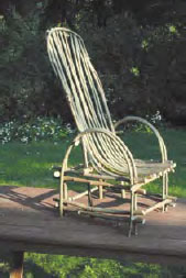 Bentwood chair 2007 by Jonathan Benson was made by bending fresh-cut willow - photo 10