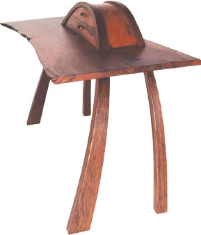 Arched Writing Desk 2001 by Matthew Steckley of Coral Gables Florida has - photo 12