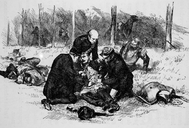 Bandaging Wounded from Beaumont 3 pm 30 August 1870 by Lanon Street - photo 19