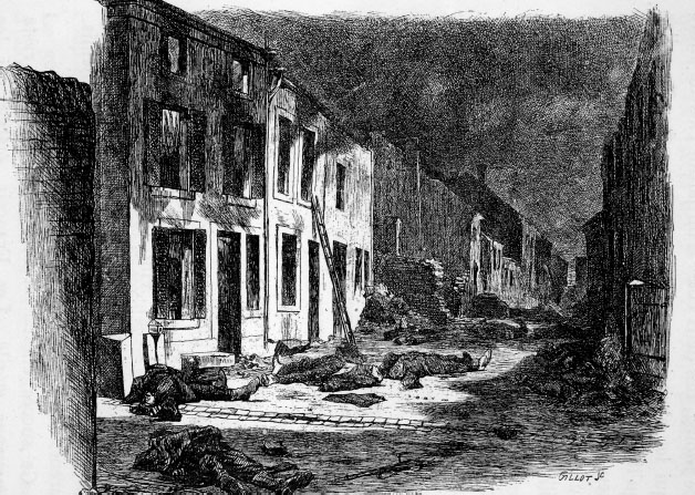 Street Scene in Bazeilles evening of 1 September 1870 by Lanon Main - photo 24