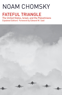 Noam Chomsky Fateful Triangle: The United States, Israel, and the Palestinians