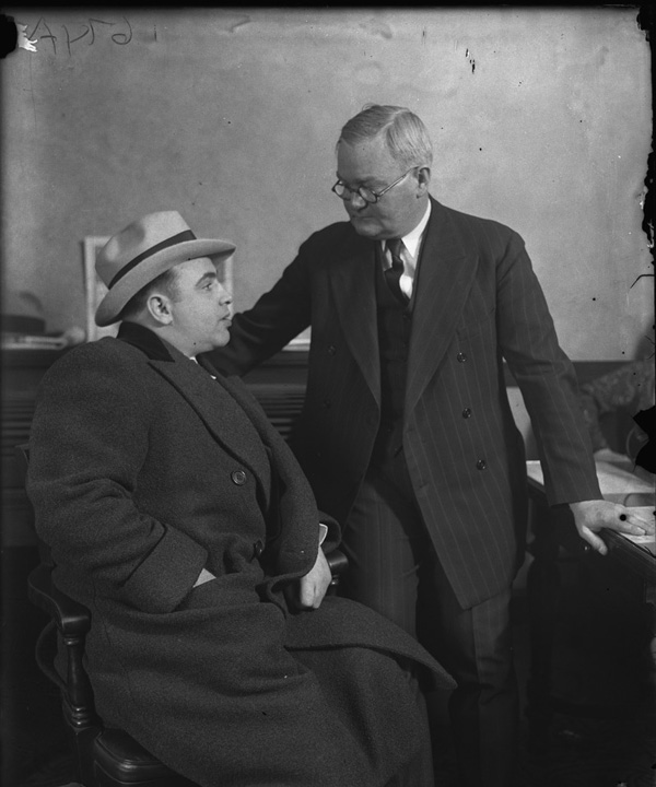 March 19 1929 Capone left and First Deputy Police Commissioner John Stege - photo 12