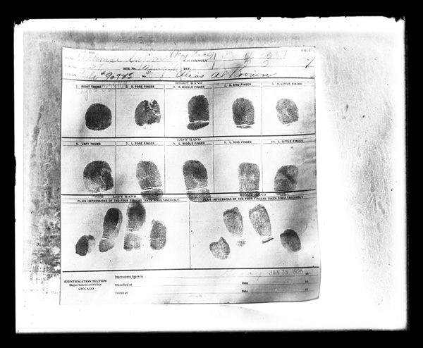 Al Capones fingerprints 1926 Ralph Sheldon right and Al Capone at a - photo 3