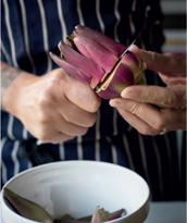 Cut off the top half or two-thirds of the artichoke Cut away the - photo 8