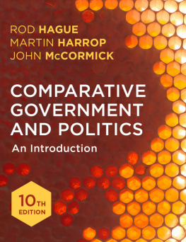 Hague Rod Comparative government and politics an introduction