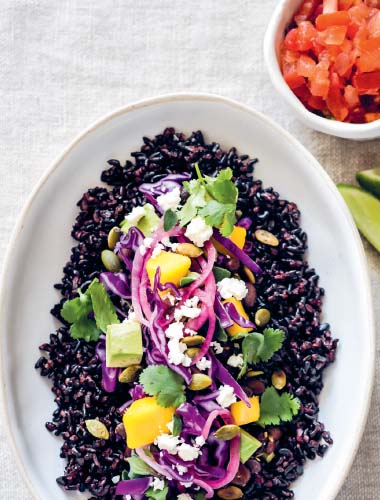 BLACK RICE BURRITO BOWL A brazen feast for the eyes and taste buds with - photo 5