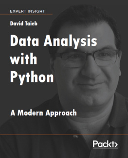 Taieb Data analysis with Python : a modern approach