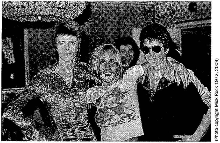 Frontispiece David Bowie Iggy Pop and Lou Reed with MainMan boss Tony - photo 1