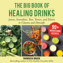 Farnoosh Brock The Big Book of Healing Drinks Juices, Smoothies, Teas, Tonics, and Elixirs to Cleanse and Detoxify