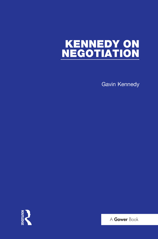 KENNEDY ON NEGOTIATION For Beatrice Kennedy on Negotiation Gavin Kennedy - photo 1