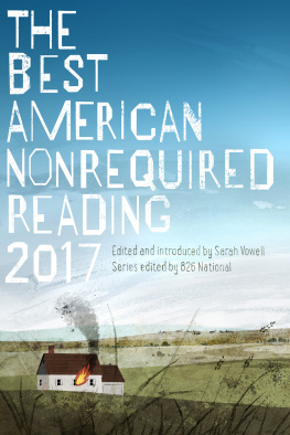 Sarah Vowell - The Best American Nonrequired Reading 2017