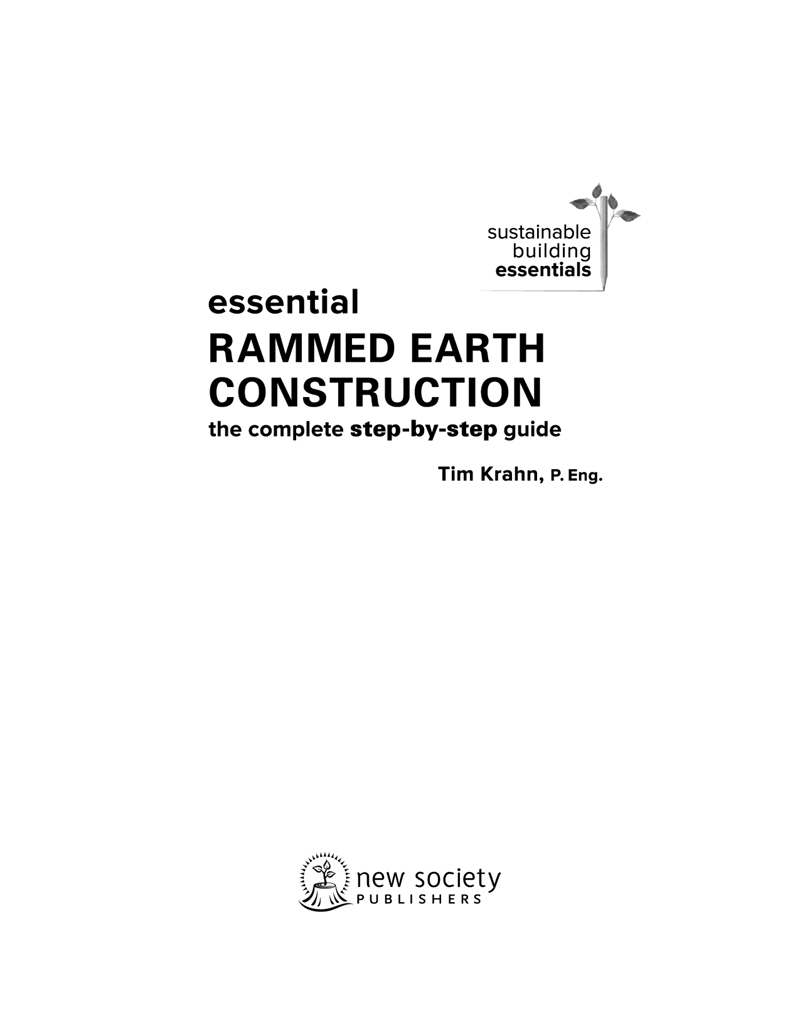 New Society Sustainable Building Essentials Series Series editors Chris - photo 1