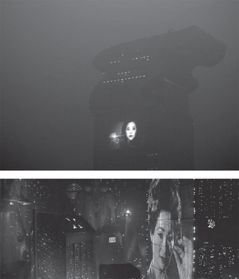 Photograph of a projected image on a high-rise building in Beijing in 2013 - photo 3