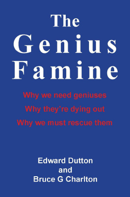 Edward Dutton - The Genius Famine