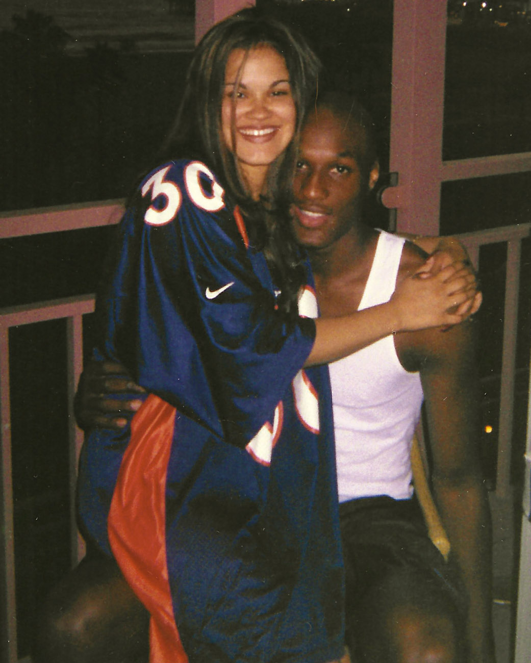 Liza and I in 2000 My Terrell Davis jersey fit her perfectly Courtesy of - photo 7