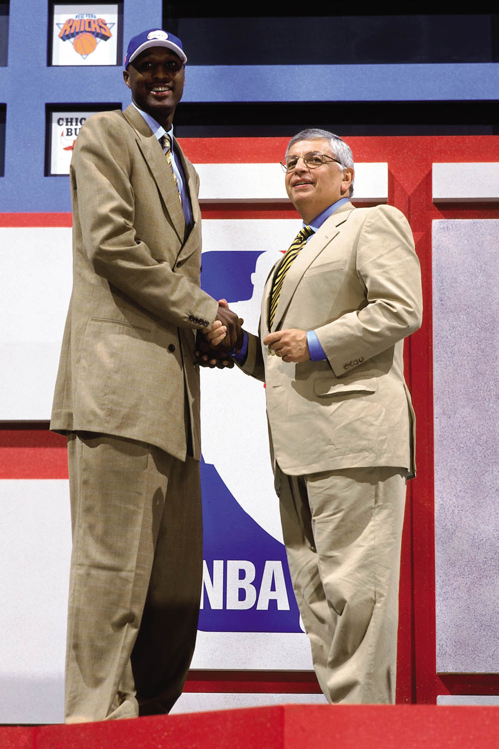 Shaking NBA Commissioner David Sterns hand during the 1999 Draft at the MCI - photo 12