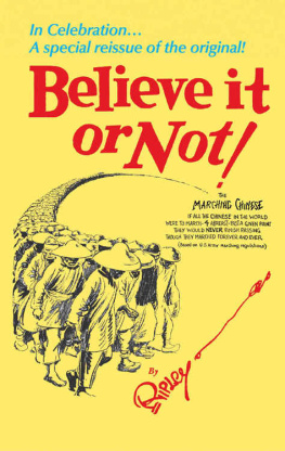Ripley’s Believe It Or Not! - Ripley’s Believe It or Not!: In Celebration... A special reissue of the original!
