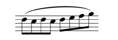 A legato connection between notes String players execute slurs by playing all - photo 3