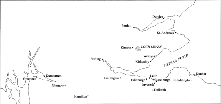 FRANCE UNDER HENRY II showing the principal places connected to Mary Quenn of - photo 9