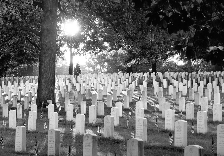 Flags adorn every grave site in Arlington National Cemetery over Memorial Day - photo 2