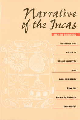 Juan de Betanzos Narrative of the Incas