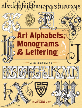 J M Bergling Art Alphabets, Monograms, and Lettering