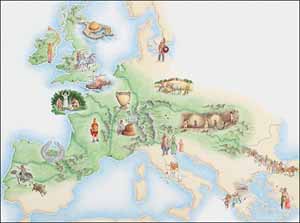 Celts spread across Europe from the Atlantic coasts to the Danube basin and - photo 3