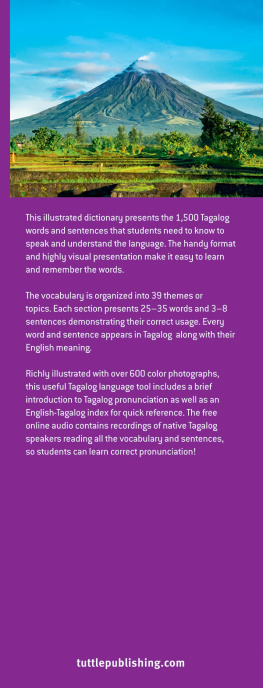 Jan Tristan Gaspi - Tagalog Picture Dictionary: Learn 1500 Tagalog Words and Expressions—The Perfect Resource for Visual Learners of All Ages