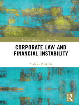 Andreas Kokkinis - Corporate Law and Financial Instability