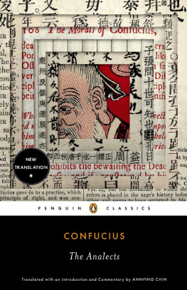 Confucius The Analects (Penguin Classics)