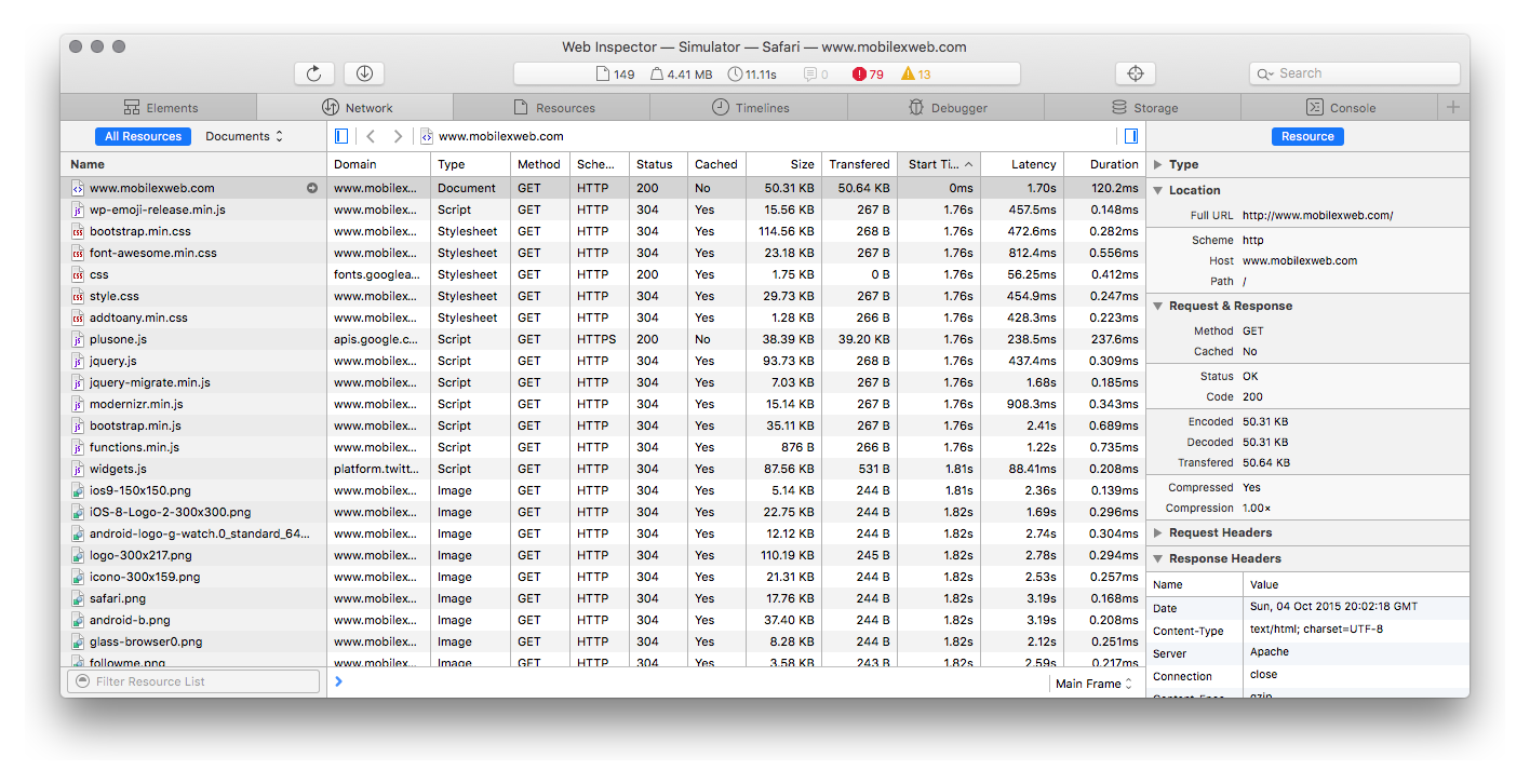 Figure 1-5 The Network tab will list the resources and the details of each - photo 6