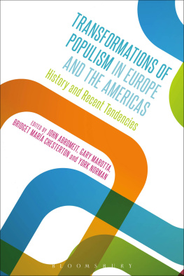 John D. Abromeit - Transformations of Populism in Europe and the Americas: History and Recent Tendencies