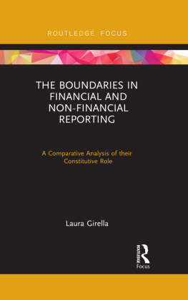 Girella The Boundaries in Financial and Non-Financial Reporting: a comparative analysis of their constitutive role